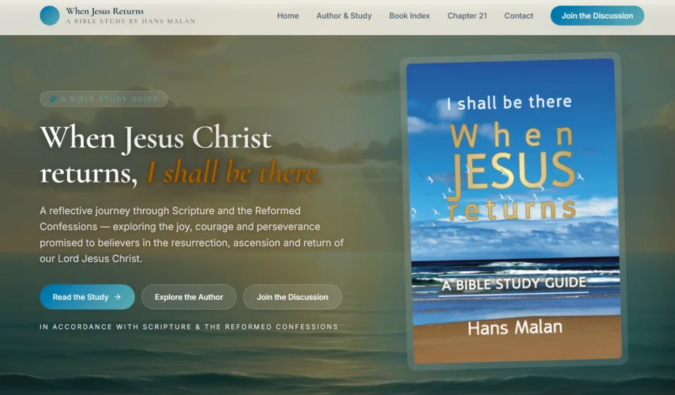 When Jesus Returns — earlier website edition, home page