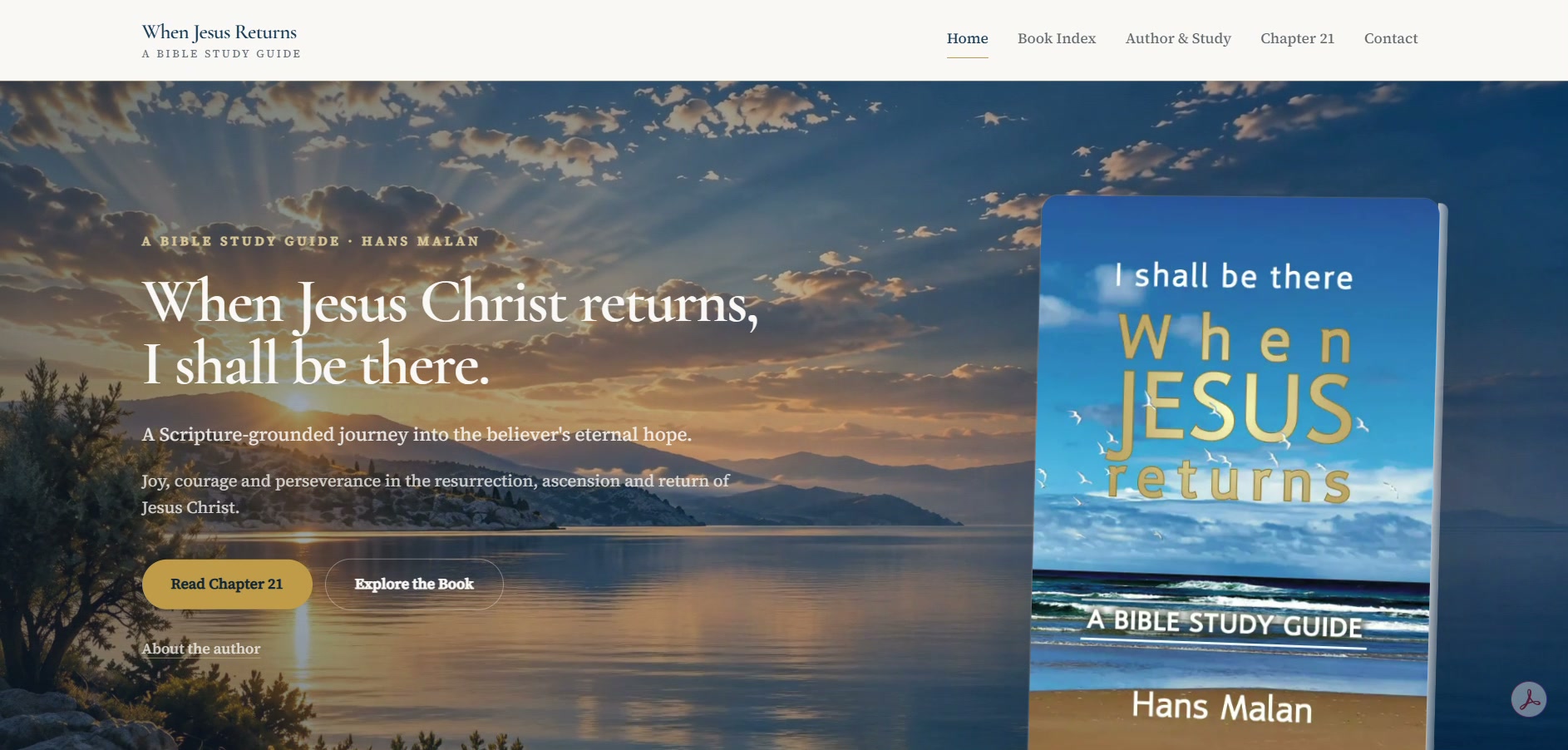 When Jesus Returns — faith-based media platform website homepage